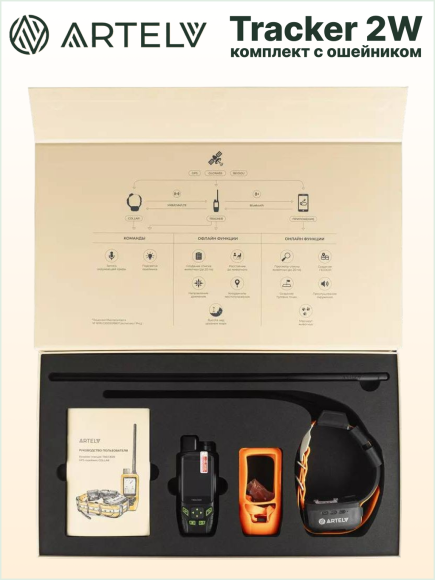 Навигатор для охоты с собаками Artelv Tracker 2W, GPS/GLONASS/BeiDou, защита IPX7, работа 20ч, поддержка сетей 4G и LTE Навигатор для охоты с собаками Artelv Tracker 2W, GPS/GLONASS/BeiDou, защита IPX7, работа 20ч, поддержка сетей 4G и LTE