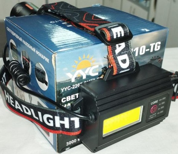 Фонарь налобный YYC-2267-PM10-TG