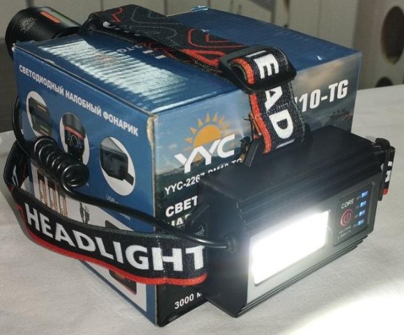 Фонарь налобный YYC-2267-PM10-TG