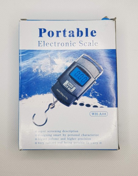 Компактные электронные весы WH-A08 (до 50кг, 2*АА в комплекте)
