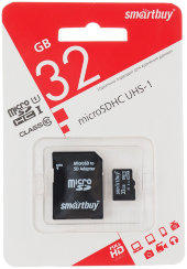 Карта памяти Smart Buy micro-SDHC 32 Gb