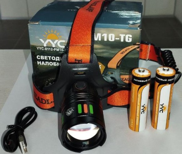 Фонарь налобный YYC-8112-PM10-TG