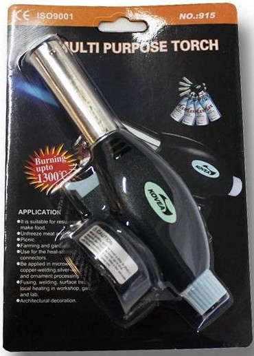 Газовая горелка №915 на баллон (пьезоэлектрический поджиг)