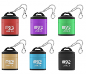 Картридер миниатюрный microSD USB 2.0 (с цепочкой) Картридер миниатюрный microSD USB 2.0 (с цепочкой)