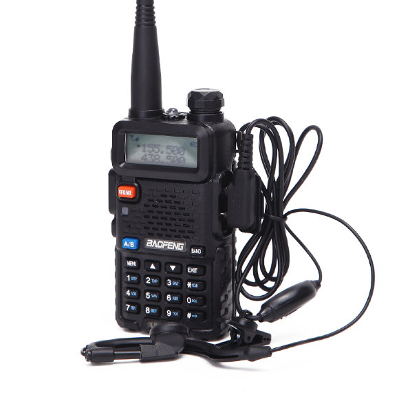 Радиостанция портативная Baofeng UV-5R (двухдиапазонная, 5W, черная) Радиостанция портативная Baofeng UV-5R (двухдиапазонная, 5W, черная)