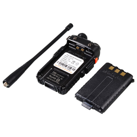 Радиостанция портативная Baofeng UV-5R (двухдиапазонная, 5W, черная) Радиостанция портативная Baofeng UV-5R (двухдиапазонная, 5W, черная)