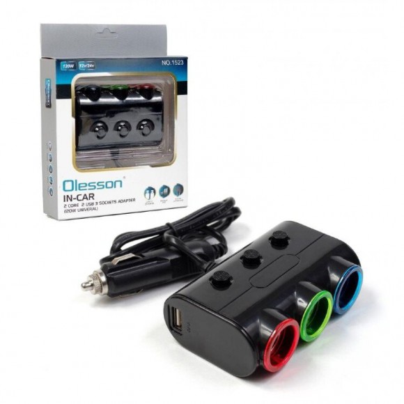 Разветвитель прикуривателя Olesson 1523