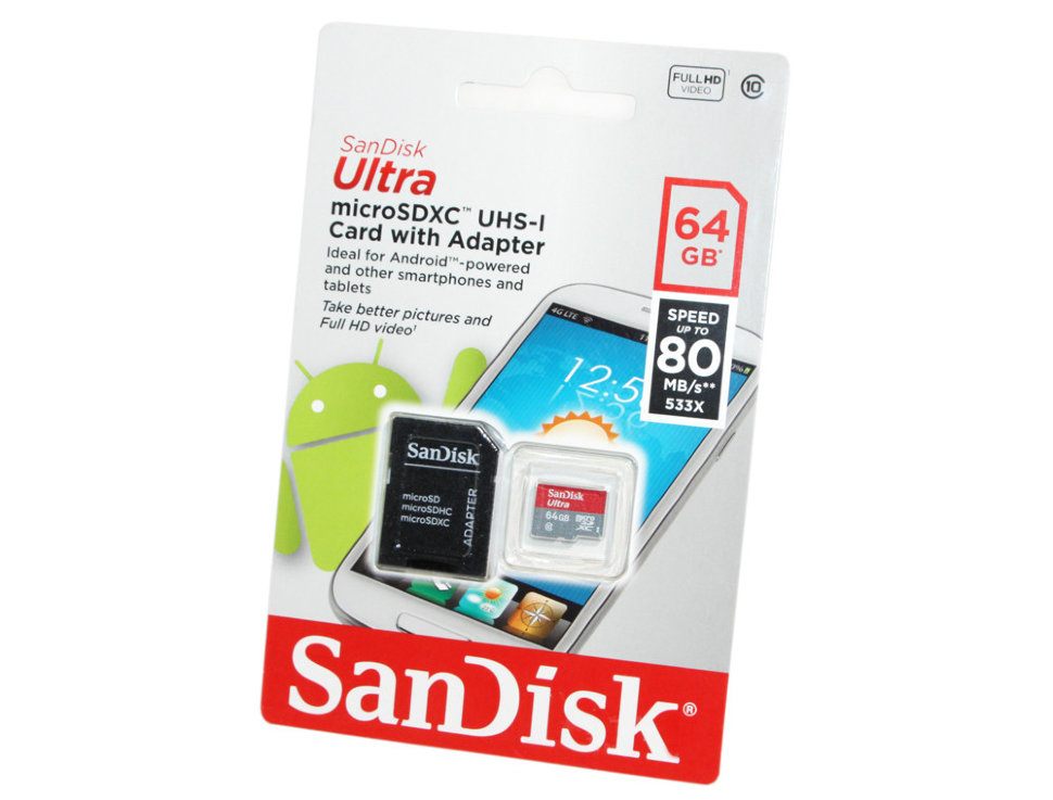 Sandisk 64gb class 10