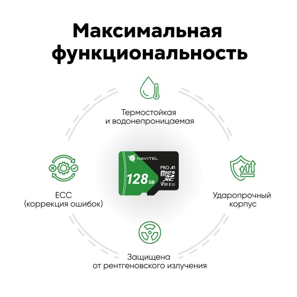 Карта памяти micro-SDXC 128 Гб, Navitel P500 Extreme Pro Карта памяти micro-SDXC 128 Гб, Navitel P500 Extreme Pro