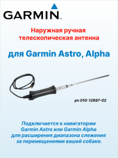 Антенна портативная ручная телескопическая для Garmin Astro, Alpha