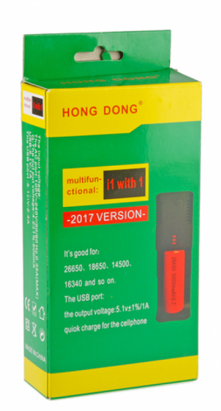 Сетевое зарядное устройство с проводом HONG DONG для Li-Ion аккумуляторов 3,6-3,7V