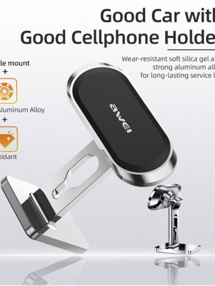 Автомобильный магнитный держатель для телефона AWEI X19