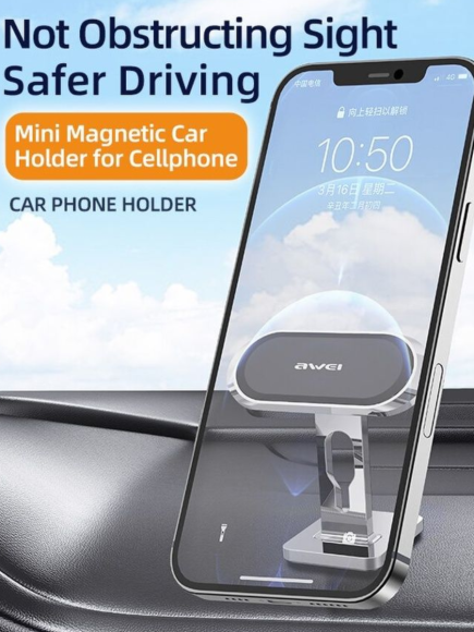 Автомобильный магнитный держатель для телефона AWEI X19