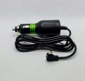 Автомобильное зарядное устройство (прикуриватель - miniUSB-AM5P, 3м, 1,5А, угловой левый)