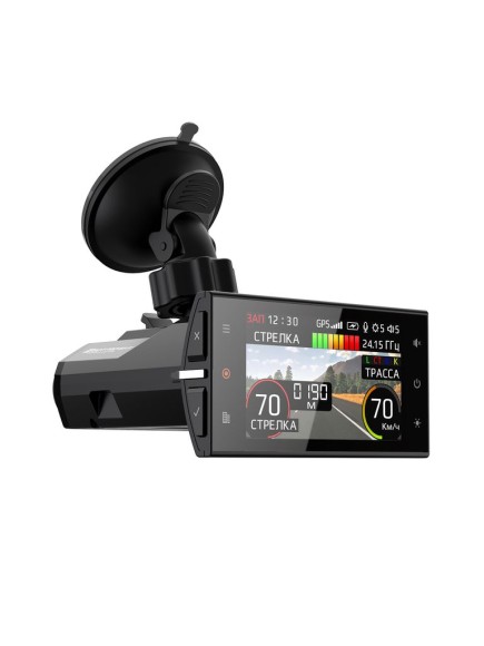 Радар-детектор с видеорегистратором SilverStone F1 HYBRID S-BOT PRO Wi-Fi Doppler Edition