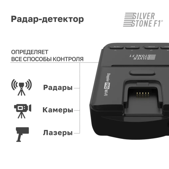 Радар-детектор Silverstone F1 DOPPLER PRO Wi-Fi LNA Радар-детектор Silverstone F1 DOPPLER PRO Wi-Fi LNA