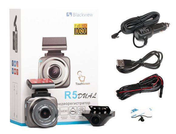 Автомобильный видеорегистратор Blackview R5 DUAL (WiFi, сенсорный дисплей)