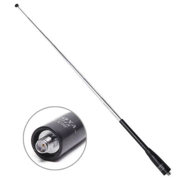 Антенна Nagoya NA-771R, двухдиапазонная: 144MHz/ 430MHz (sma-f, телескопическая)