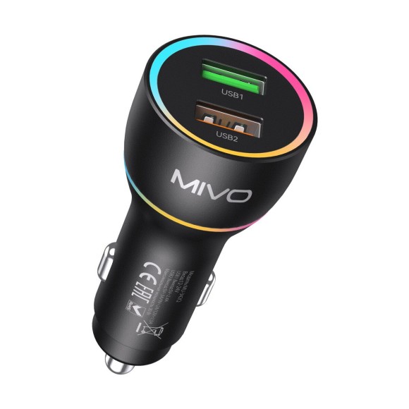 Автомобильное зарядное устройство (2*USB, 30W), MIVO MU-342Q