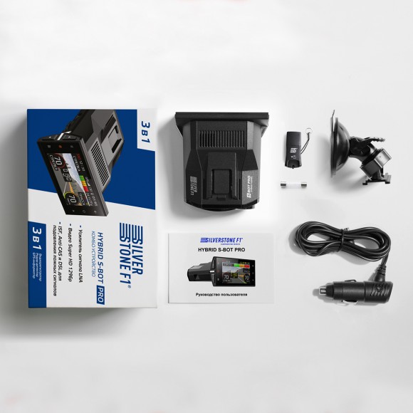 Радар-детектор с видеорегистратором SilverStone F1 HYBRID S-BOT PRO