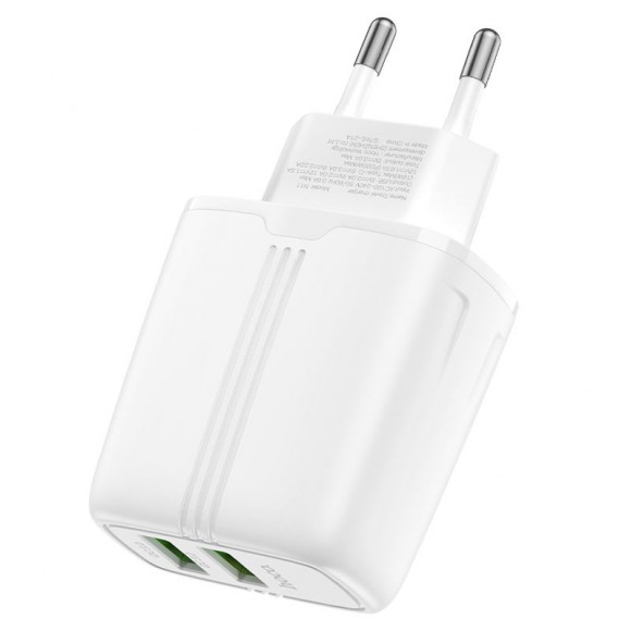Сетевое зарядное устройство HOCO N12 (2*USB, QC3.0)