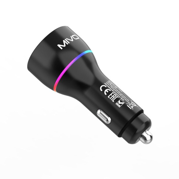 Автомобильное зарядное устройство (PD 30W + QC3.0 18W), MIVO MU-343Q