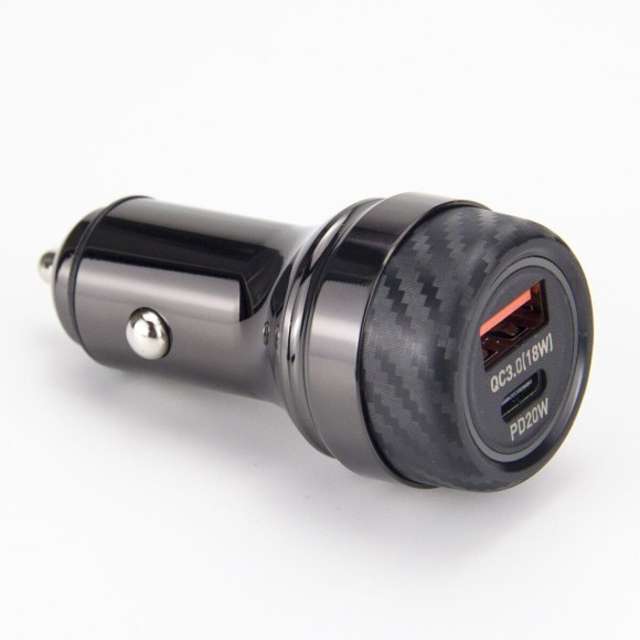 Автомобильное зарядное устройство (PD 20W + QC3.0 18W), MIVO MU-338Q