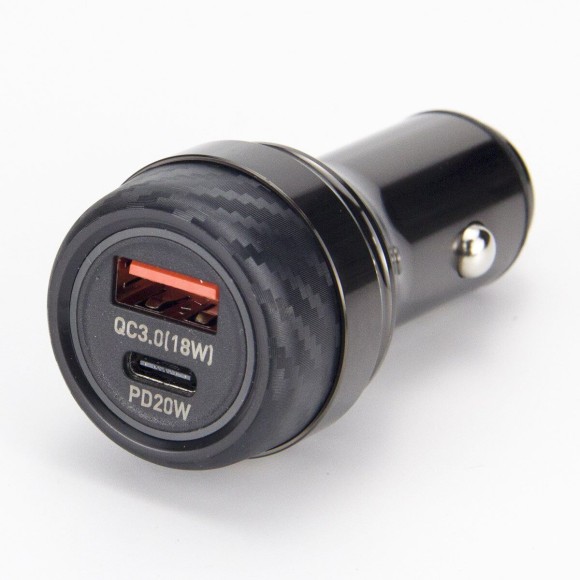 Автомобильное зарядное устройство (PD 20W + QC3.0 18W), MIVO MU-338Q