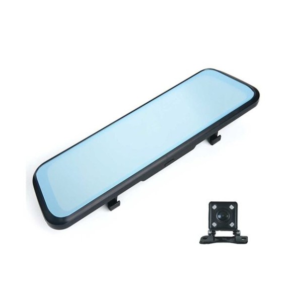 Автомобильный видеорегистратор-зеркало Sho-Me SFHD 590 (потоковое, с камерой заднего вида, сенсорный дисплей 7")