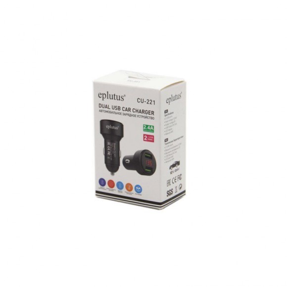 Автомобильное зарядное устройство Eplutus CU-221 Автомобильное зарядное устройство Eplutus CU-221