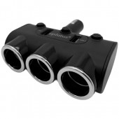 Разветвитель прикуривателя 1->3 (без провода, 2*USB 3.1A) Eplutus FC-337