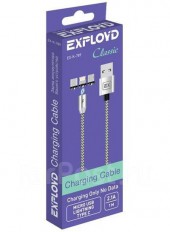 Кабель USB для iPhone 1м, 2.1А Exployd EX-K-785 (магнитный, без синхронизации) Кабель USB для iPhone 1м, 2.1А Exployd EX-K-785 (магнитный, без синхронизации)