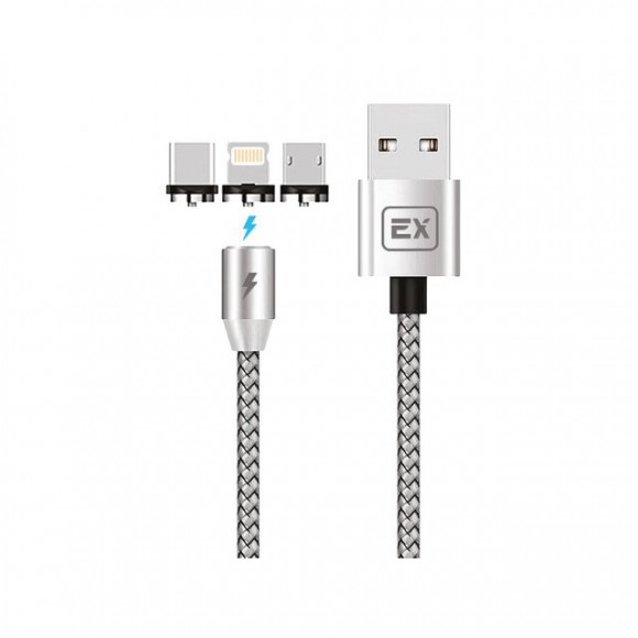 Кабель USB/micro-USB 1м, 2.1А Exployd EX-K-781 (магнитный, без синхронизации) Кабель USB/micro-USB 1м, 2.1А Exployd EX-K-781 (магнитный, без синхронизации)
