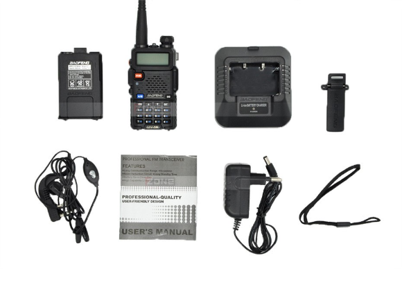 Радиостанция портативная Baofeng UV-5R (двухдиапазонная, 8W, черная) Радиостанция портативная Baofeng UV-5R (двухдиапазонная, 8W, черная)