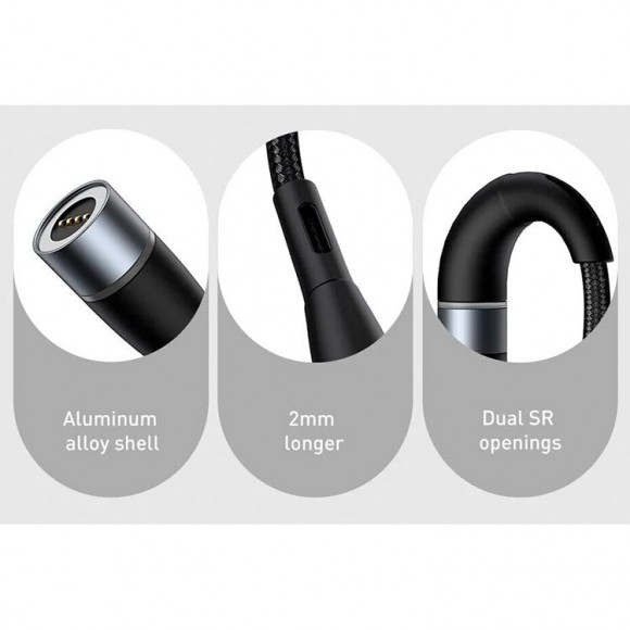 Кабель USB/USB-Type C 1м, 3А Baseus Zinc Magnetic (магнитный, 480 Mbps) Кабель USB/USB-Type C 1м, 3А Baseus Zinc Magnetic (магнитный, 480 Mbps)