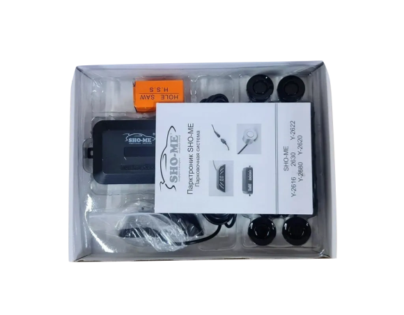 Парковочный радар Sho-Me Y-2630N04 (чёрный, 4 датчика 22 мм) Парковочный радар Sho-Me Y-2630N04 (чёрный, 4 датчика 22 мм)