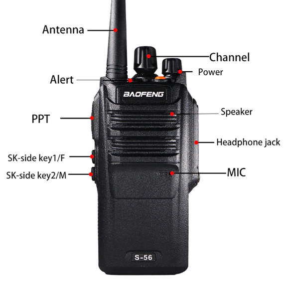 Радиостанция портативная Baofeng BF-S56 Max (UHF, 10W, IP67) Радиостанция портативная Baofeng BF-S56 Max (UHF, 10W, IP67)