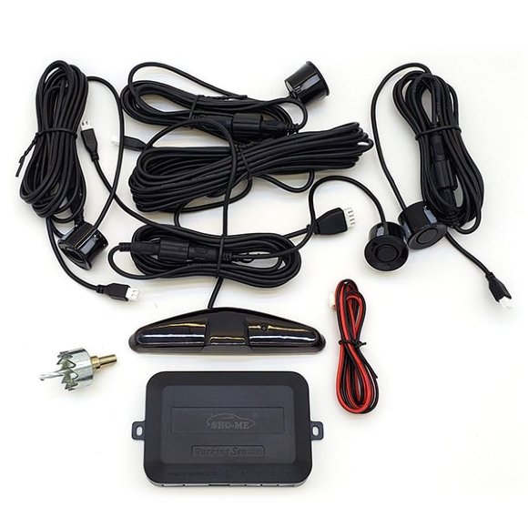 Парковочный радар Sho-Me Y-2680N04 (чёрный, 4 датчика 22 мм) Парковочный радар Sho-Me Y-2680N04 (чёрный, 4 датчика 22 мм)