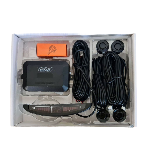 Парковочный радар Sho-Me Y-2616N04 (чёрный, 4 датчика 22 мм)