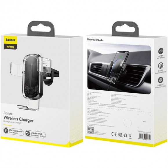 Автомобильный гравитационный держатель для телефона Baseus WXYL-K02 Автомобильный гравитационный держатель для телефона Baseus WXYL-K02