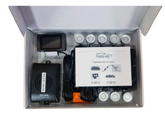 Парковочный радар Sho-Me Y-2612N08 (серебро, 8 датчиков 22 мм) Парковочный радар Sho-Me Y-2612N08 (серебро, 8 датчиков 22 мм)