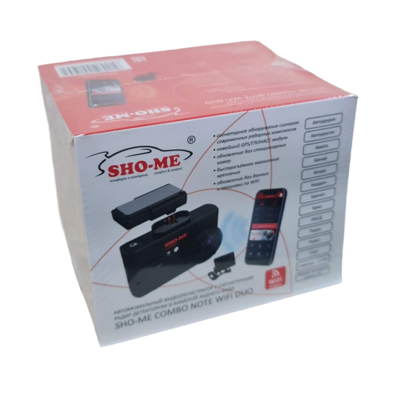 Радар-детектор с видеорегистратором Sho-Me Combo Note WiFi DUO