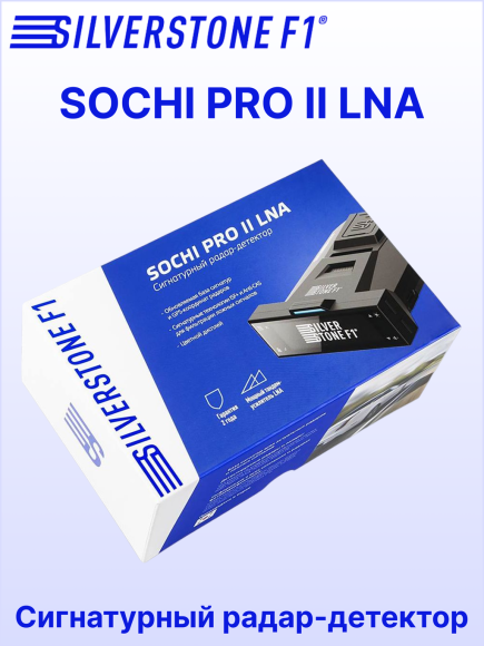 Радар-детектор Silverstone F1 SOCHI PRO II LNA, GPS, OLED 2,08", сигнатурный, усилитель слабого сигнала, Doppler edition