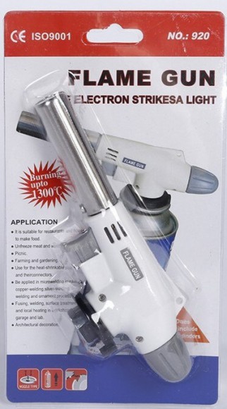 Газовая горелка №920 на баллон (пьезоэлектрический поджиг)