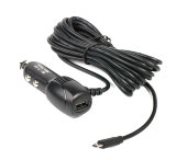 Автомобильное зарядное устройство (прикуриватель - microUSB с гнездом USB, 2А), RECXON