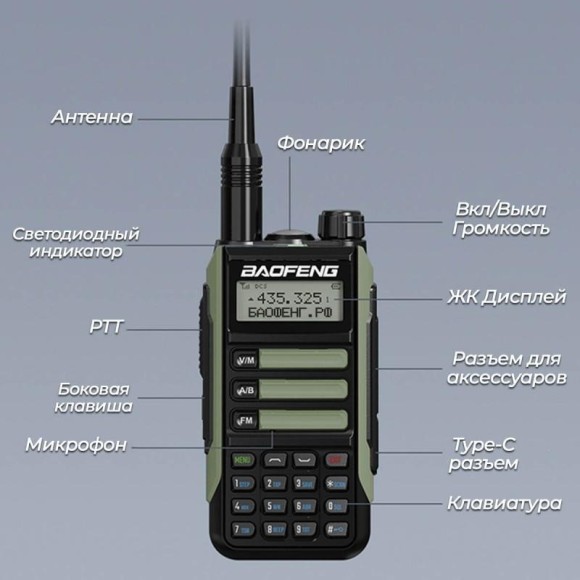 Радиостанция портативная BaoFeng UV-16 Pro Радиостанция портативная BaoFeng UV-16 Pro